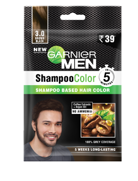 Garnier Men Shampoo Color - Shade 3 Brown Black